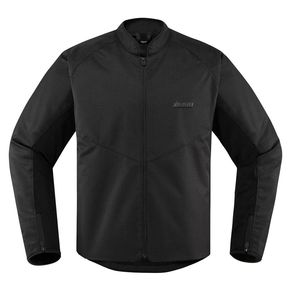 ICON JACKET HOOLIGAN PERFORATED STEALTH - Euromoto