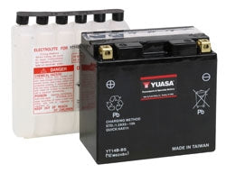 Yuasa Battery Maintenance Free AGM YT14B-BS Part# YUAM624B4 - Euromoto