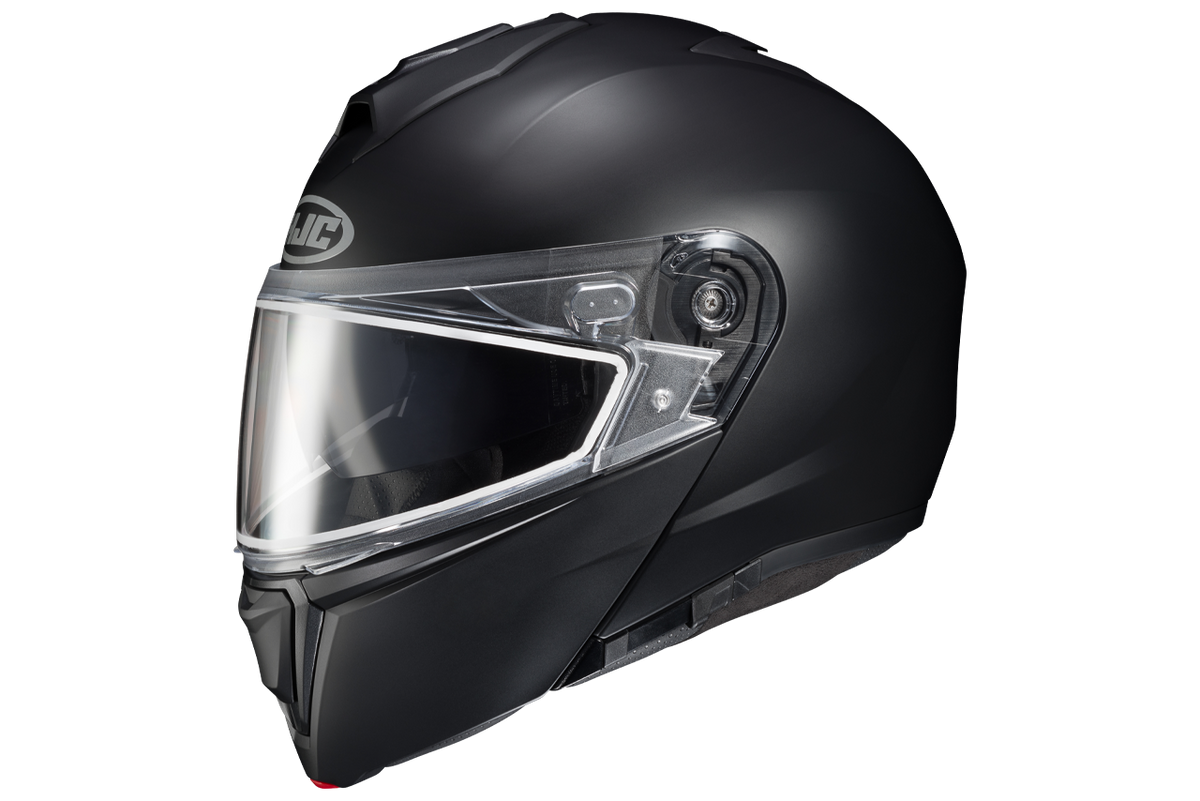 HJC i90 DUAL LENS SEMI-FLAT BLACK - Euromoto