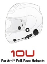 SENA 10U HEADSET W/RC4 FOR ARAI FULL-FACE - Euromoto