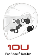 SENA 10U HEADSET W/RC4 FOR SHOEI NEOTEC - Euromoto