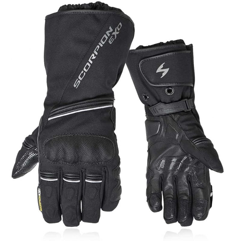 Scorpion EXO Tempest Men's Motorcycle Textile Long Gloves - Black