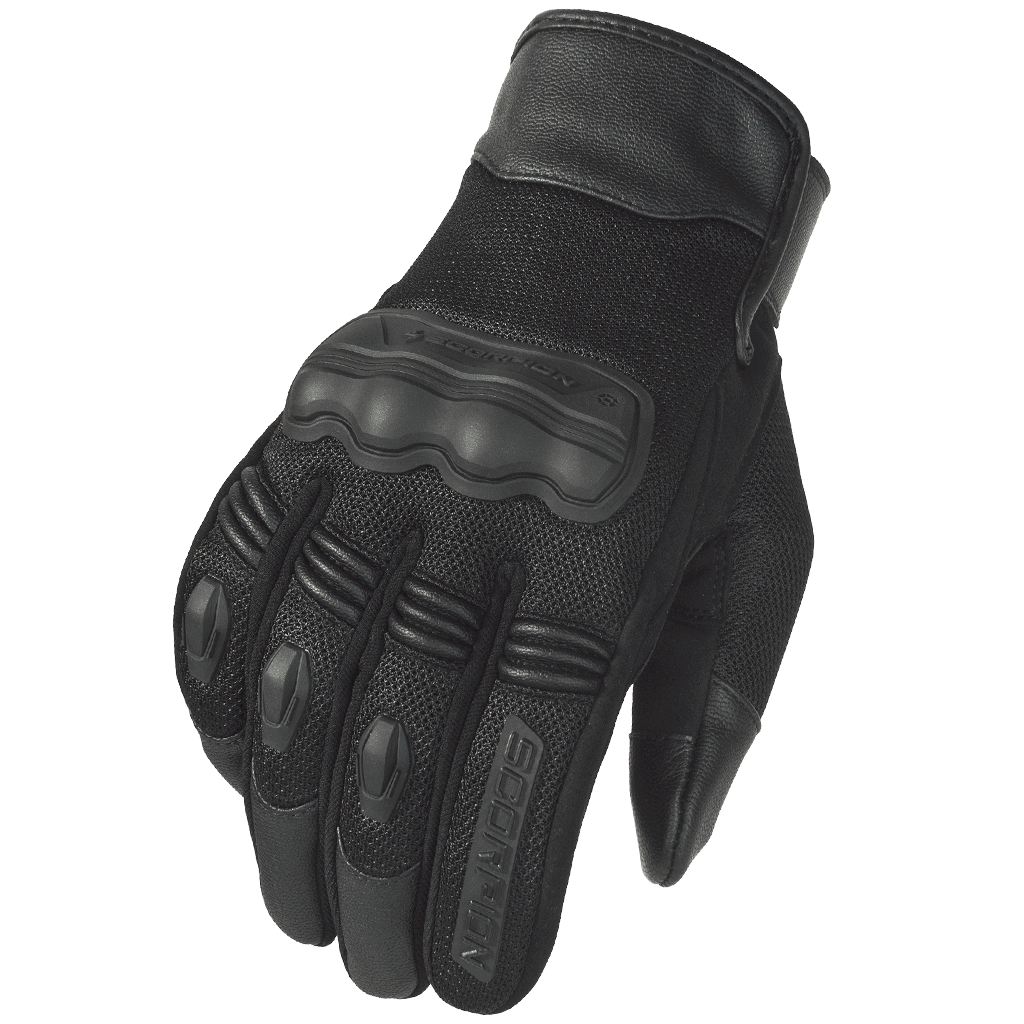 Scorpion EXO Divergent Motorcycle Short Vented Gloves Black - Euromoto