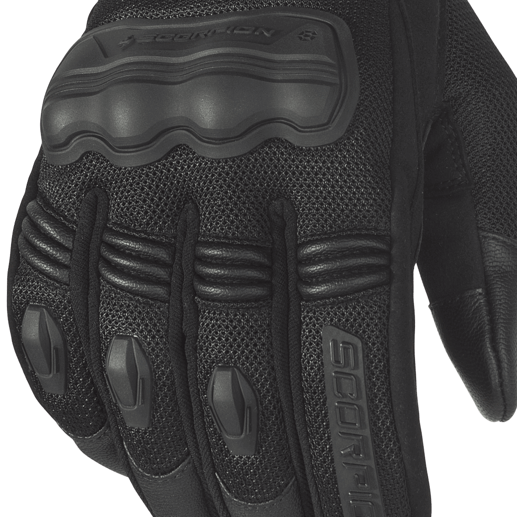 Scorpion EXO Divergent Motorcycle Short Vented Gloves Black - Euromoto