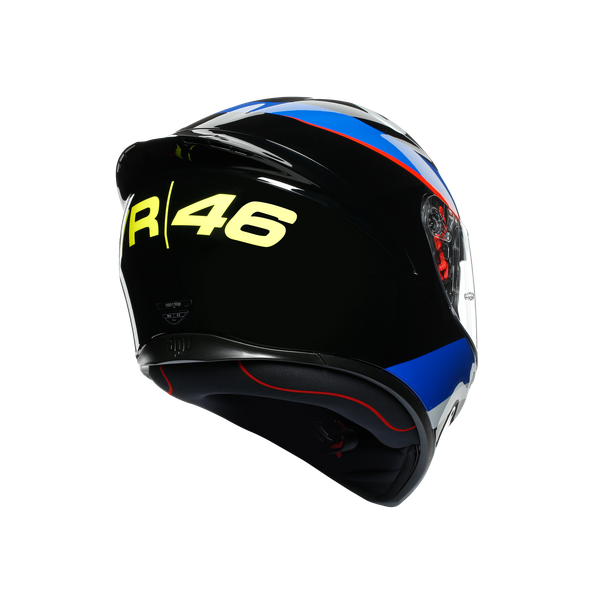 agv k1 qualify black blue AGV K-1 Full-Face Motorcycle Helmet