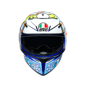 helmet agv k-3 sv rossi winter test 2016 helmet agv k-3 sv rossi winter test 2016