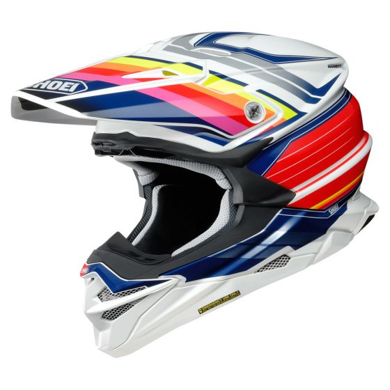 SHOEI HELMET VFX-EVO PINNACLE TC-1 RED/WHITE - Euromoto